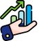 sales Growth chart icon – quick and reliable home sale process